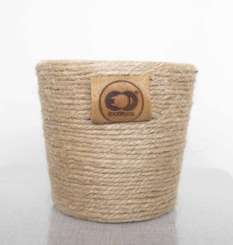 Bloempot upcycled jute - Afbeelding 2