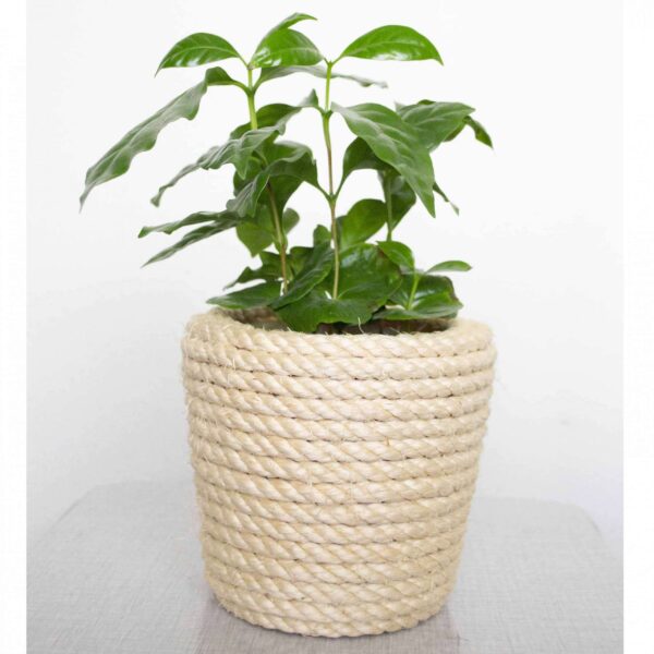 Bloempot sisal upcycled
