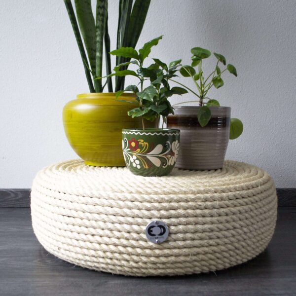 Autoband tafel sisal upcycled