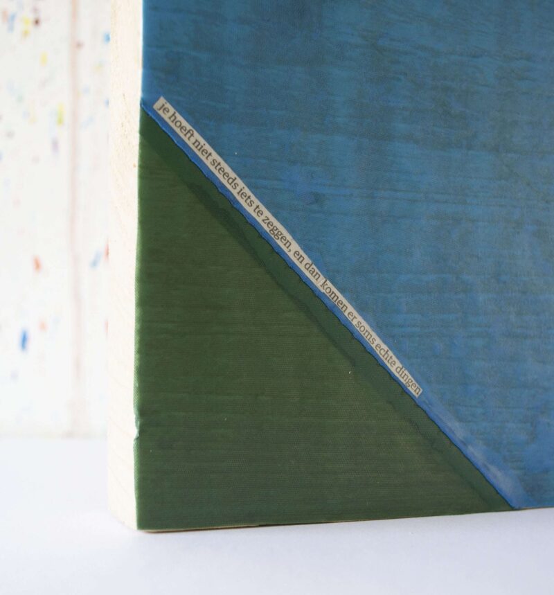 Art onder de riem upcycled blauwgroen - Afbeelding 2