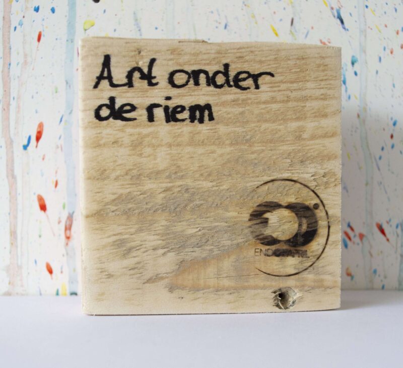 Art onder de riem upcycled rood - Afbeelding 3