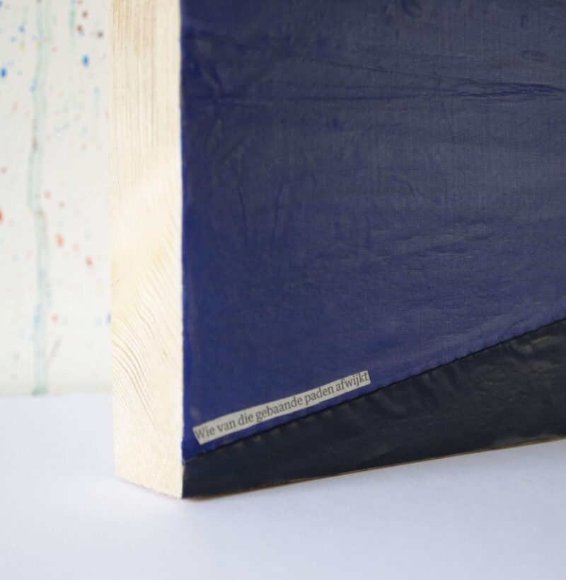 Art onder de riem upcycled groot blauw - Afbeelding 2