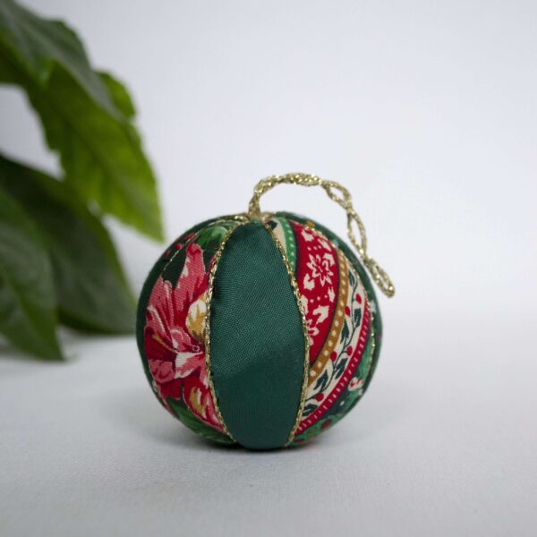 Vintage kerstbal stof