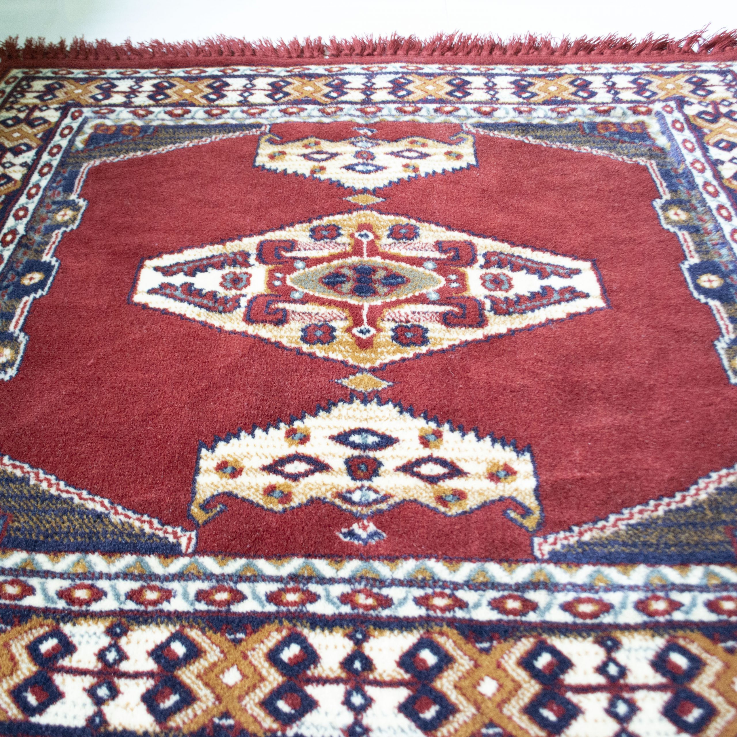 Skim Meetbaar Kapel Vintage tapijt/vloerkleed rood - End of April - Vintage tapijt/vloerkleed  rood