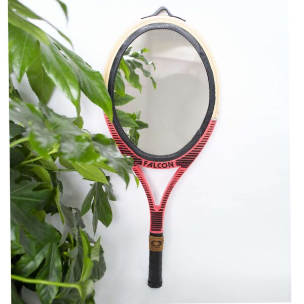 Racket spiegel upcycled roze