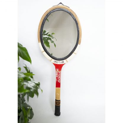 Racket spiegel upcyled rood
