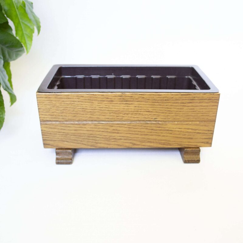 Vintage houten bloembakje - Afbeelding 2