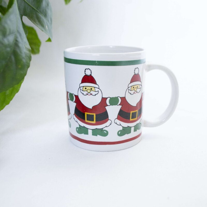 Vintage kerst mok kerstman