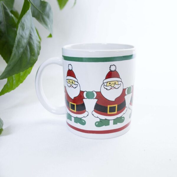 Vintage kerst mok kerstman