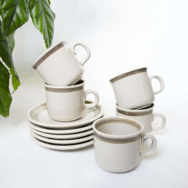 Vintage kop en schotel set van 5