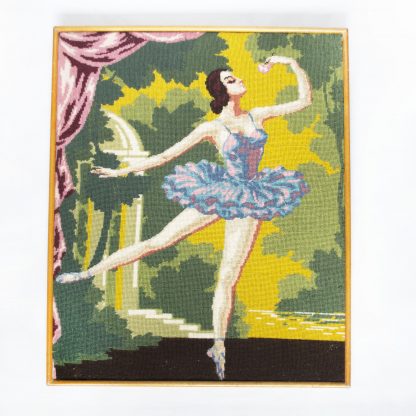 Vintage borduurwerk ballerina