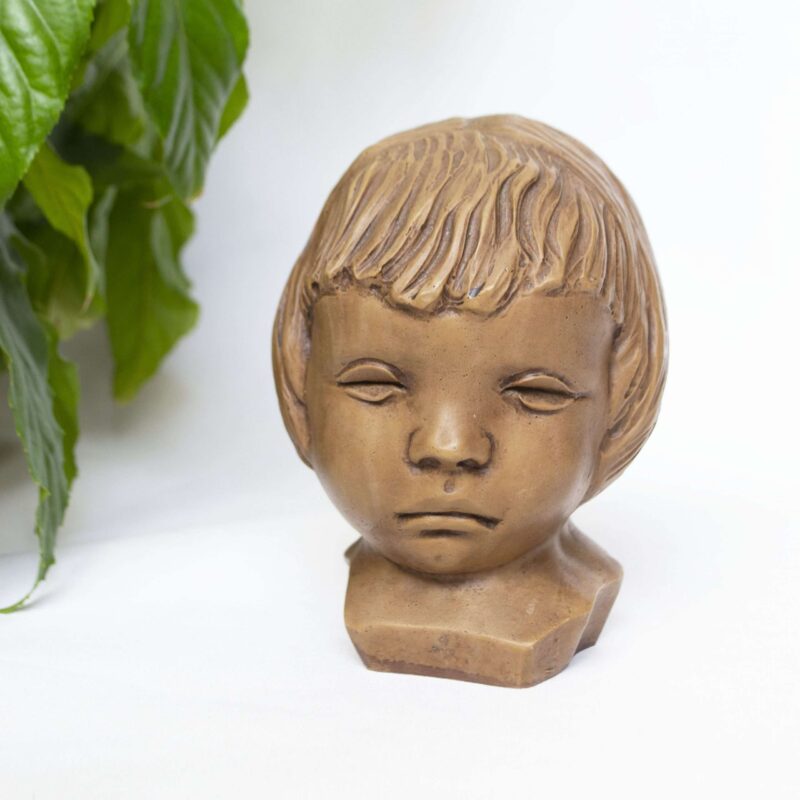 Vintage beeld kinderhoofdje