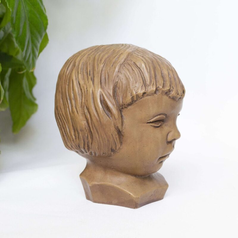 Vintage beeld kinderhoofdje