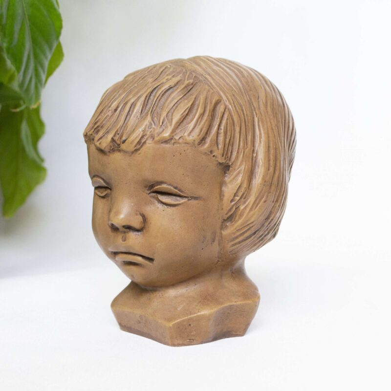 Vintage beeld kinderhoofdje