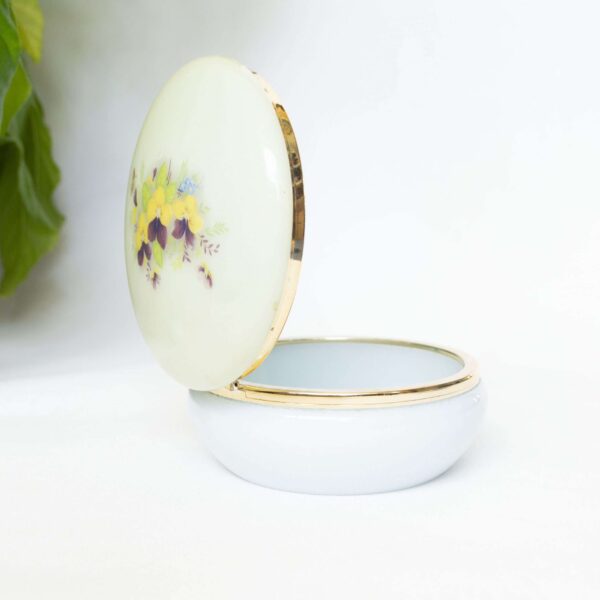 Vintage opbergdoosje mint/blauw