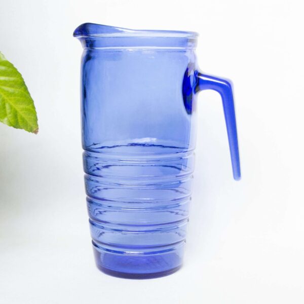Vintage karaf glas blauw