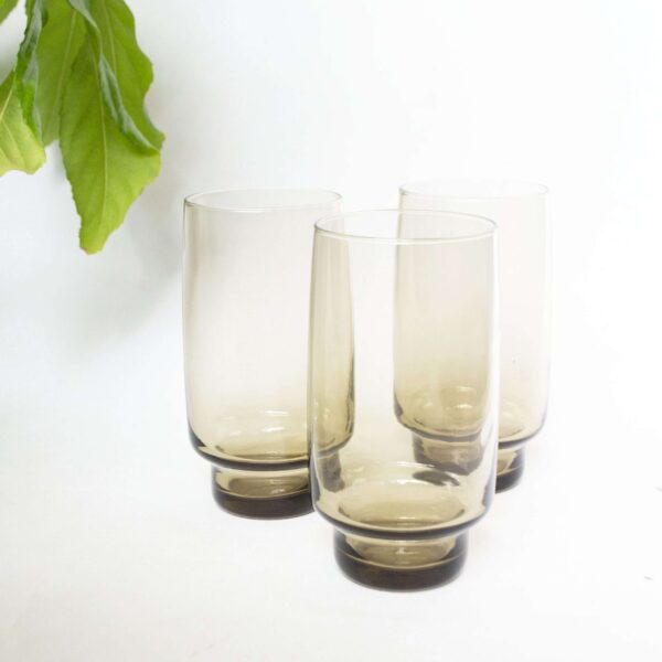 Vintage longdrinkglas rookglas set