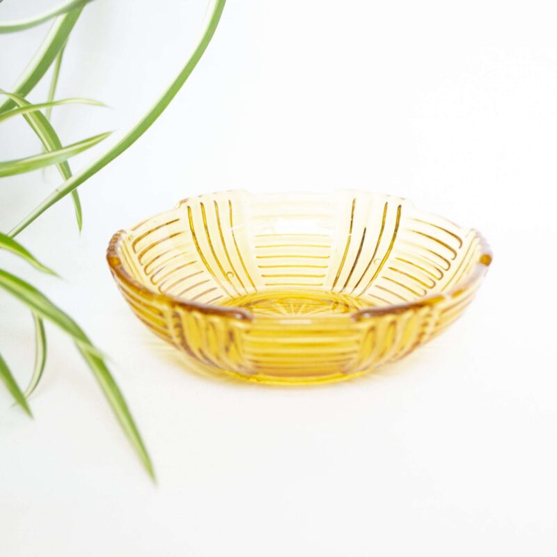 Vintage schaaltjes persglas oranje