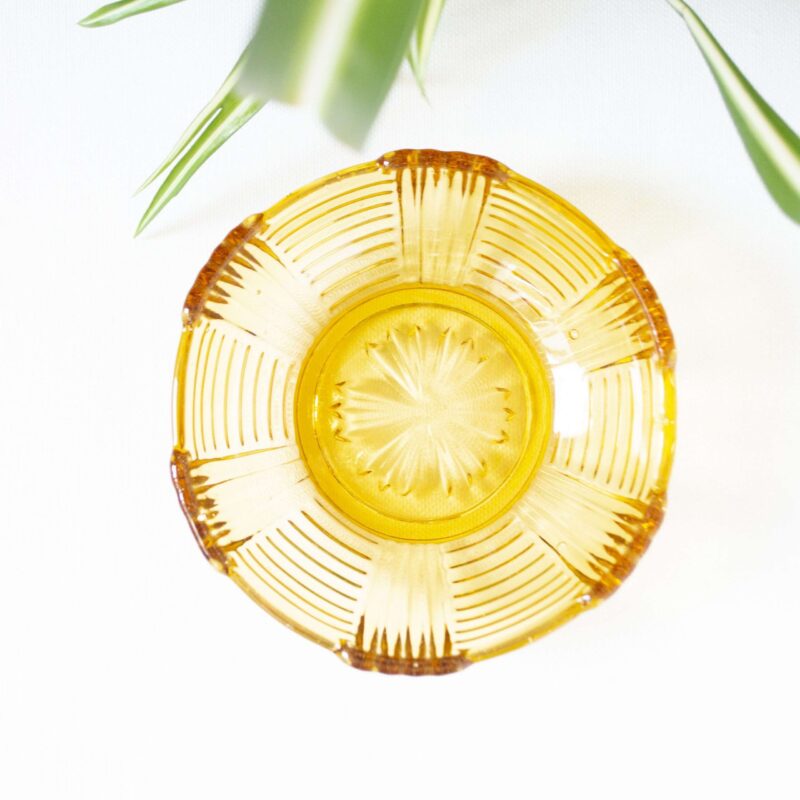 Vintage schaaltjes persglas oranje