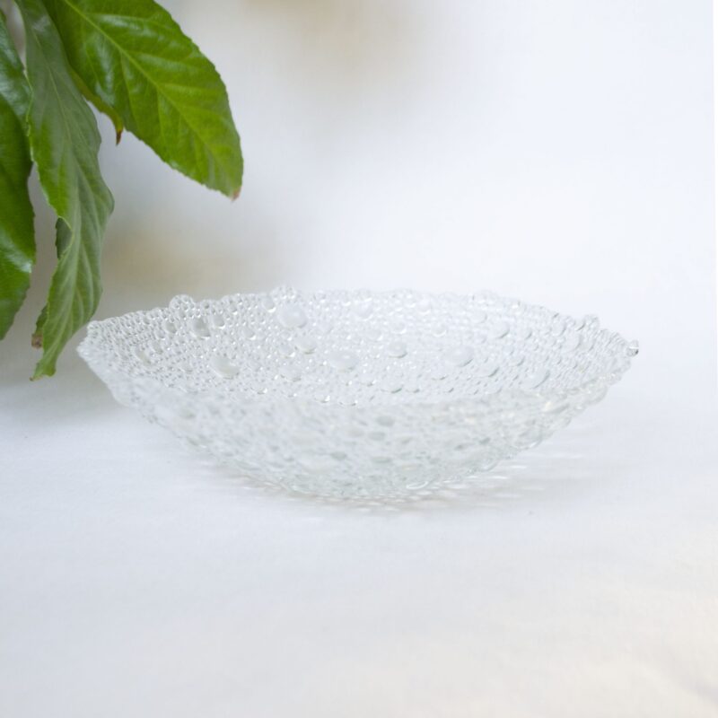 Vintage schaal glas bolletjes