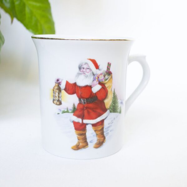 Vintage mok kerstman