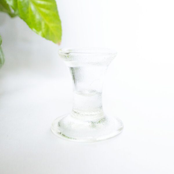 Vintage kandelaar glas structuur