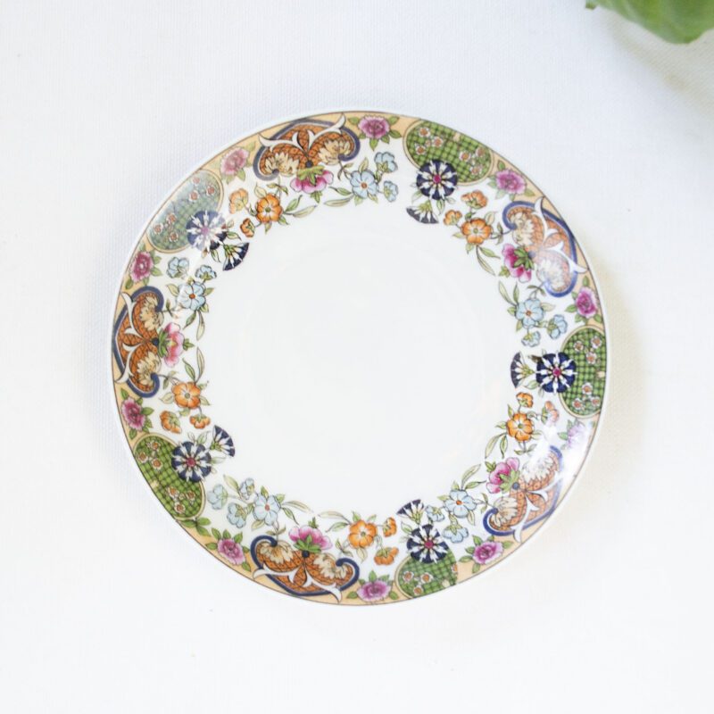 Vintage kop en schotel set bloem