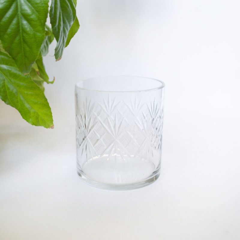 Vintage vaas glas ster