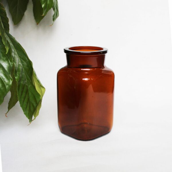 Vintage apothekersfles bruin