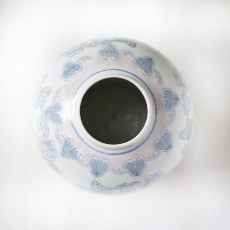 Vintage gemberpot bloemenprint