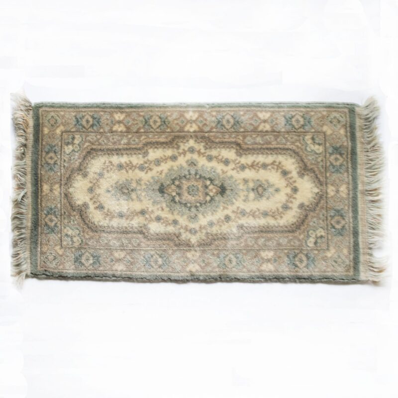 Vintage tapijt/deurmat mint
