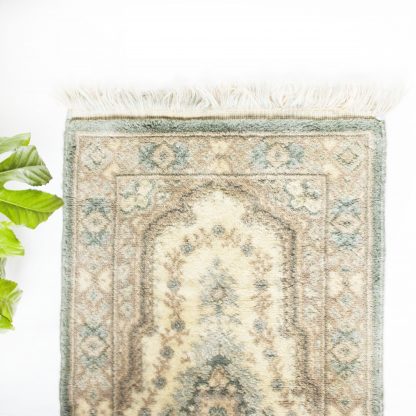 Vintage tapijt/deurmat mint