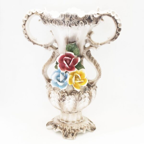 Vintage vaas bloemen Capodimonte
