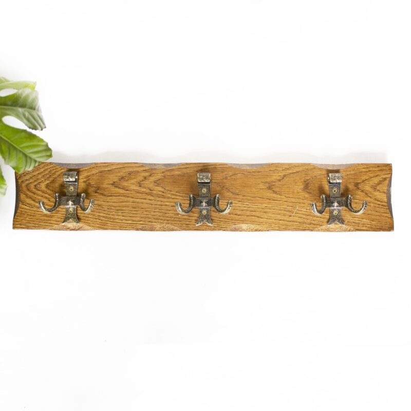 Vintage wandkapstok hout