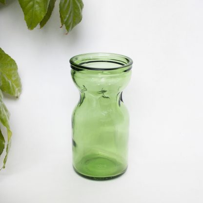 Vintage vaasje groen glas