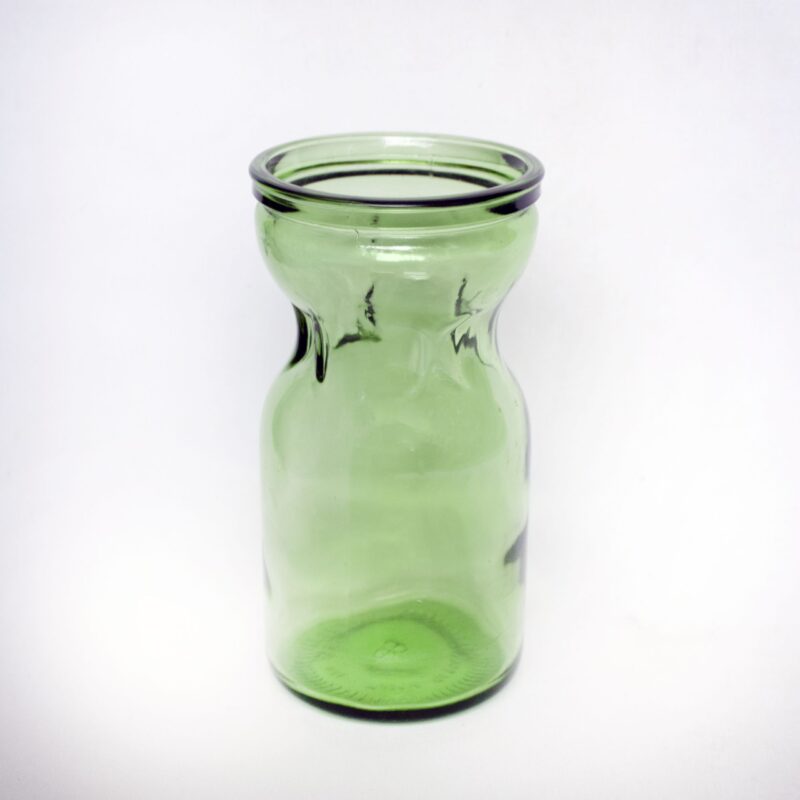 Vintage vaasje groen glas