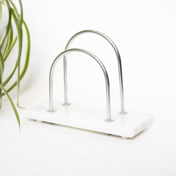 Vintage servethouder marmer