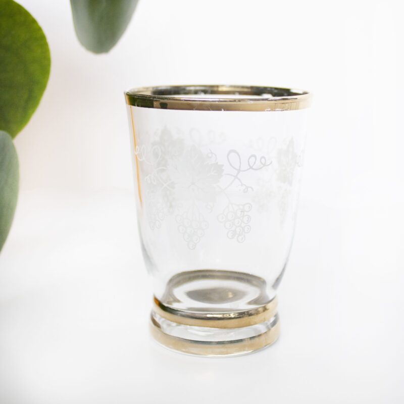 Vintage waterglaasjes motief