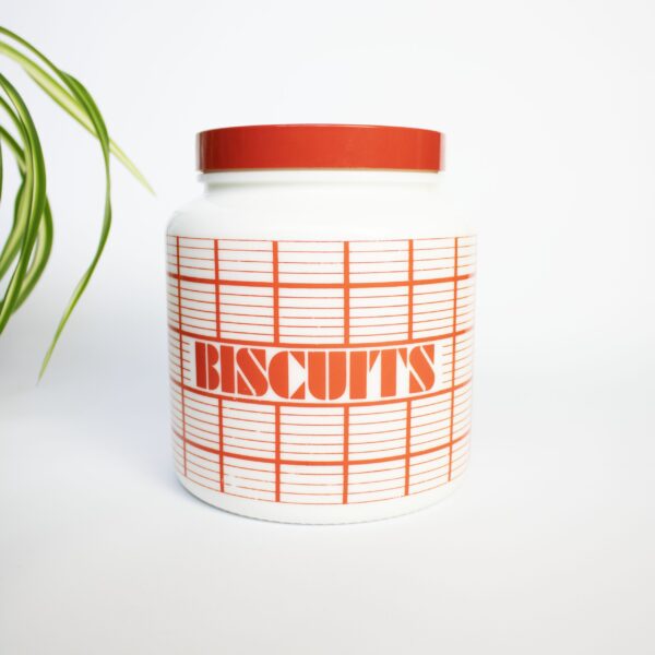 Vintage biscuit pot melkglas