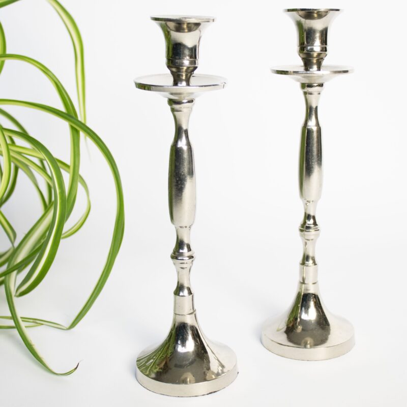 Vintage kandelaar set metaal