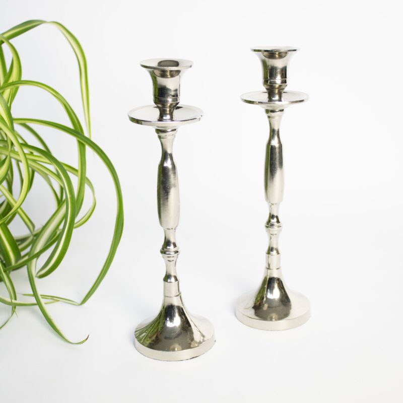 Vintage kandelaar set metaal