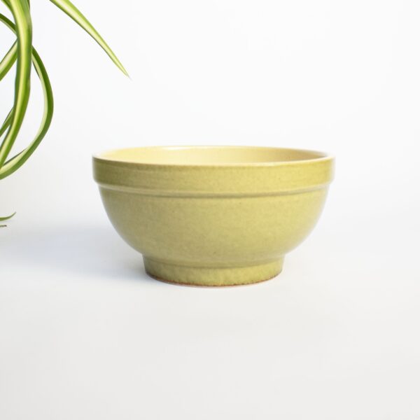 Vintage bloempot groen laag