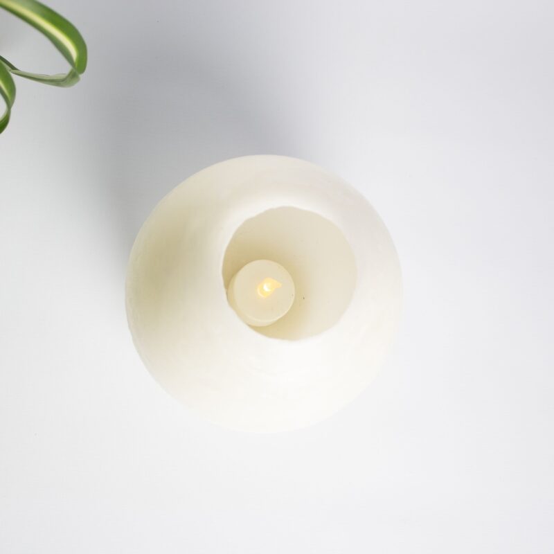 Kaarsenbol gerecycled klein