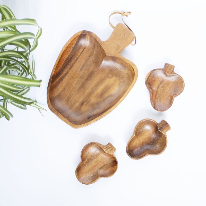Vintage schalen set hout