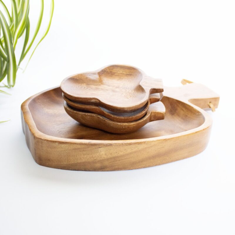 Vintage schalen set hout