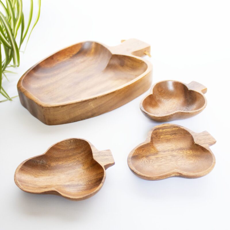 Vintage schalen set hout