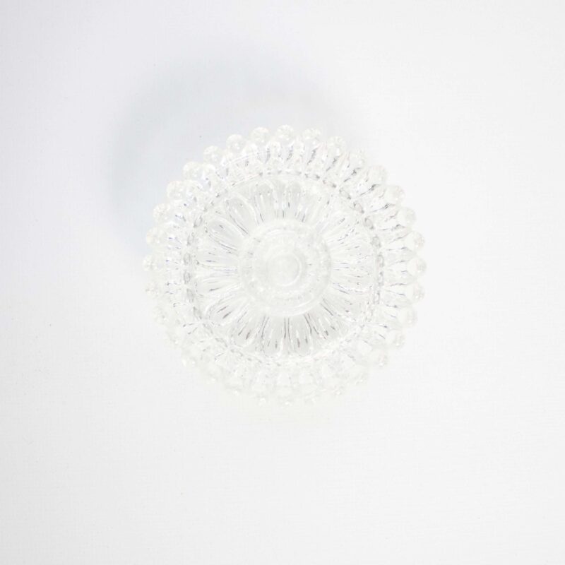 Vintage kandelaar laag glas