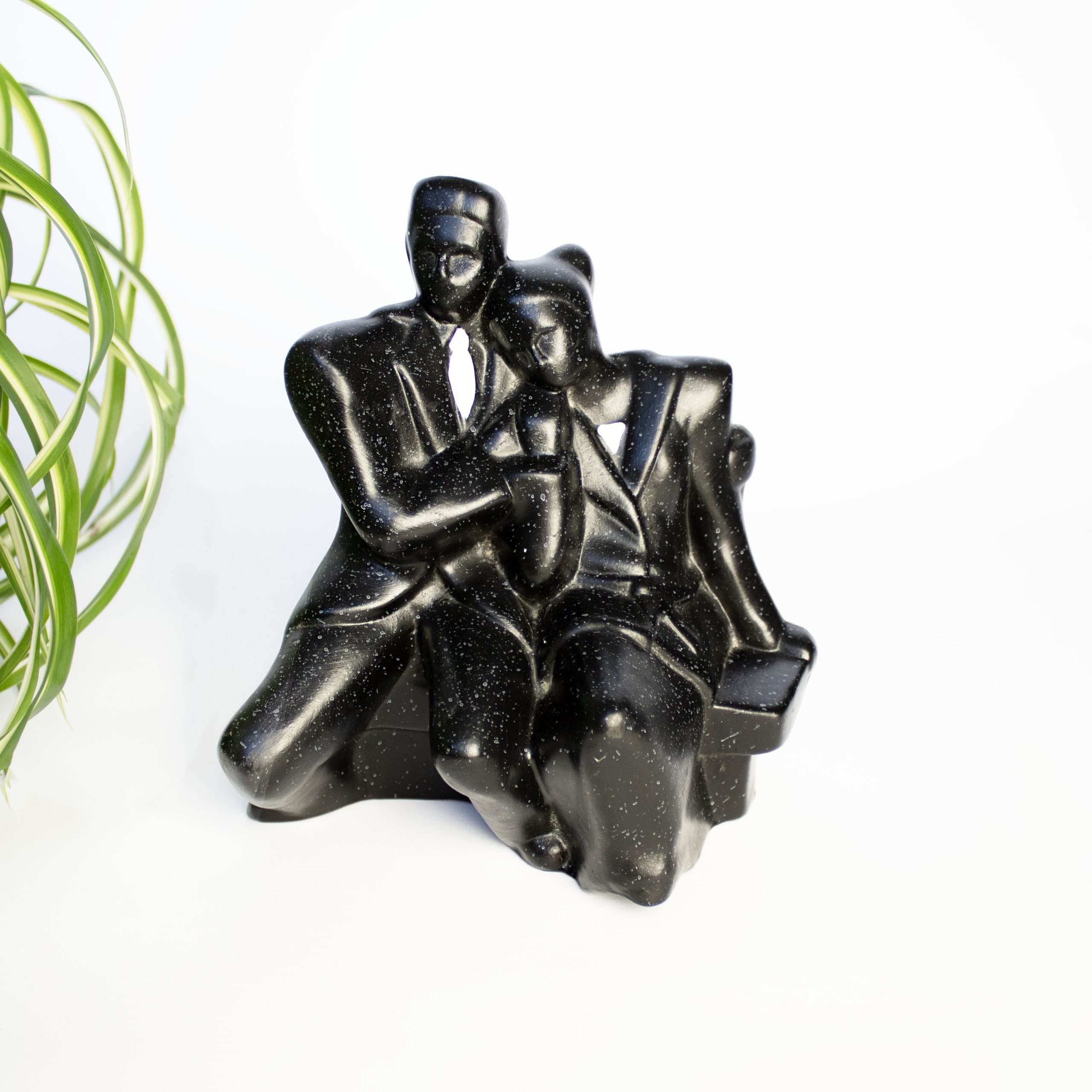 Vintage beeld Art Deco zwart