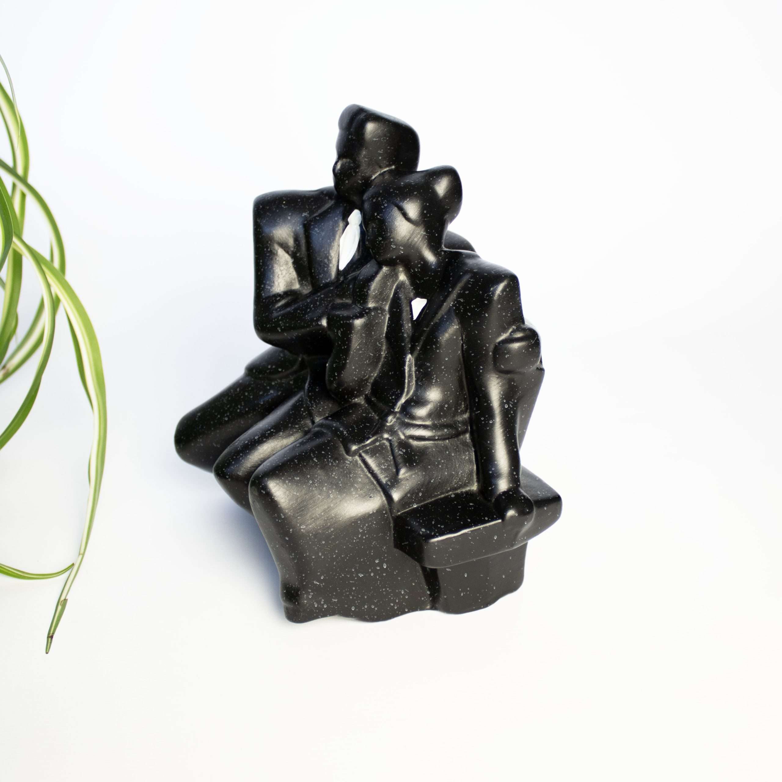 Vintage beeld Art Deco zwart