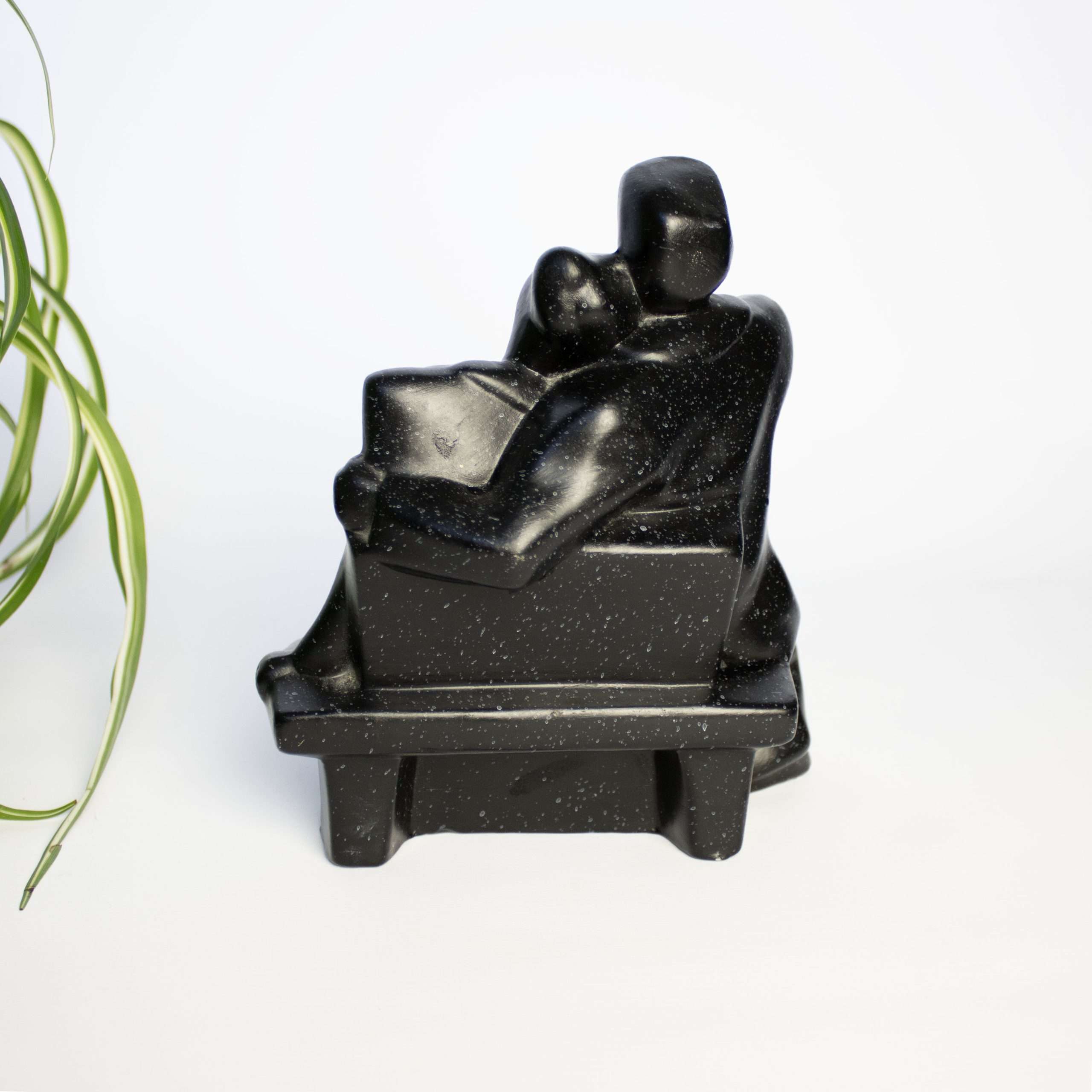 Vintage beeld Art Deco zwart